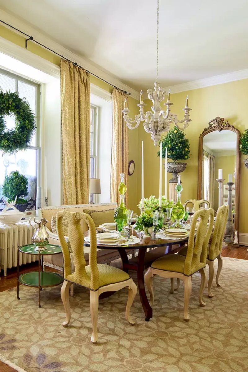 Phụ kiện decor đặc sắc trong thiết kế phòng ăn cổ điển