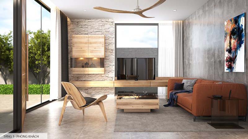 Thiết kế nội thất cho biệt thự nhà vườn thoáng đãng
