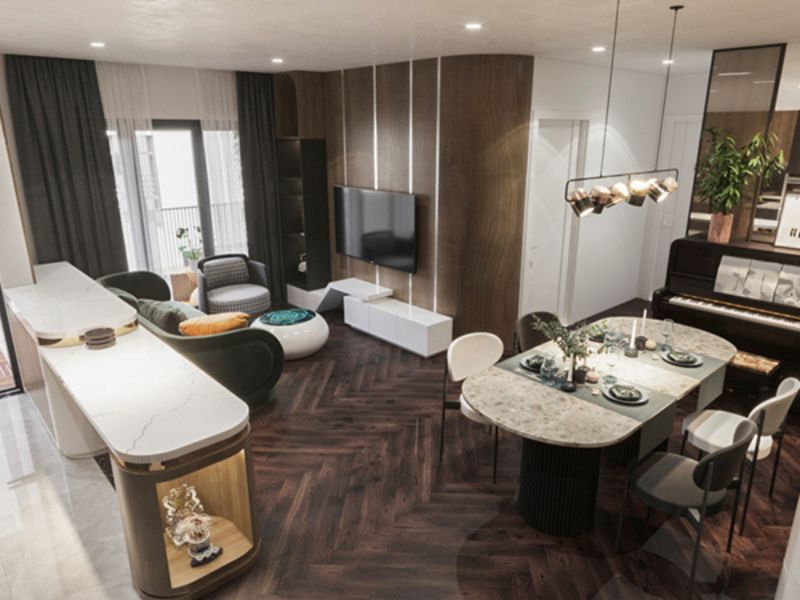 Căn Hộ Vinhomes Tân Cảng 2PN Modern