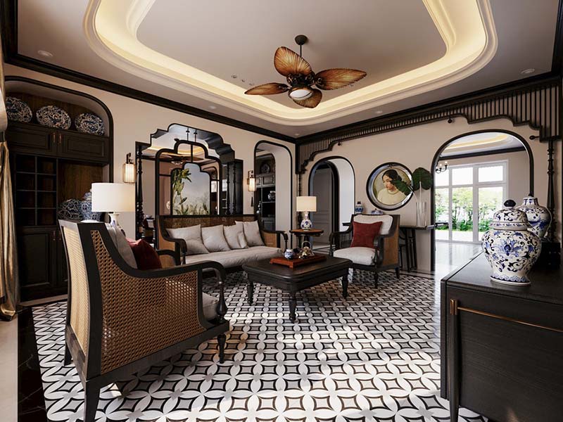 Tính linh hoạt của phong cách nội thất Indochine