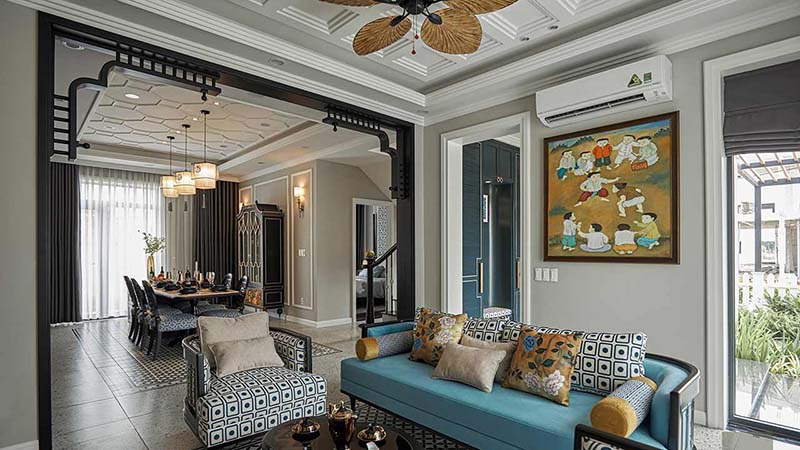 Trang trí nội thất kiểu đông dương được yêu thích