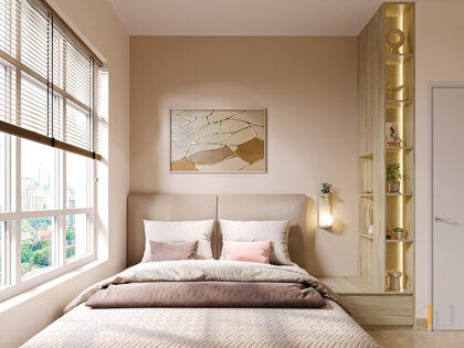 Nội thất phòng ngủ master căn hộ An Hòa