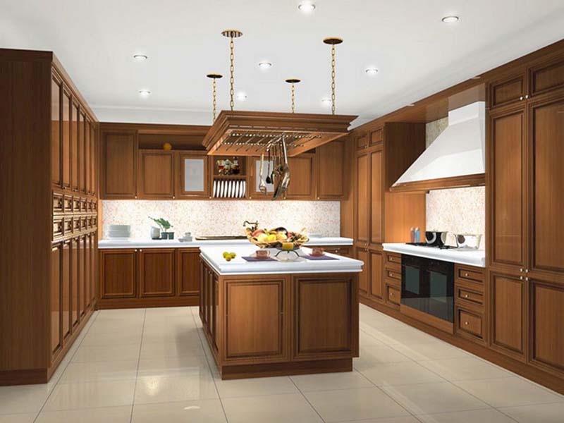 Căn bếp tiện nghi với thiết kế dáng chữ U