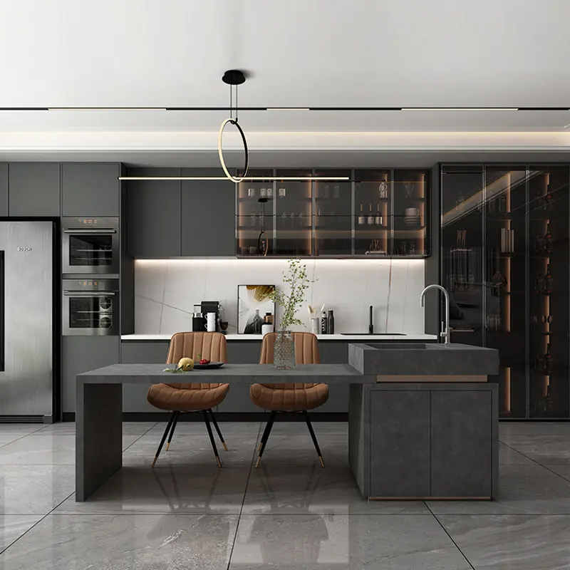 Đảo bếp với diện mạo hiện đại được nhiều gia chủ mê mẩn