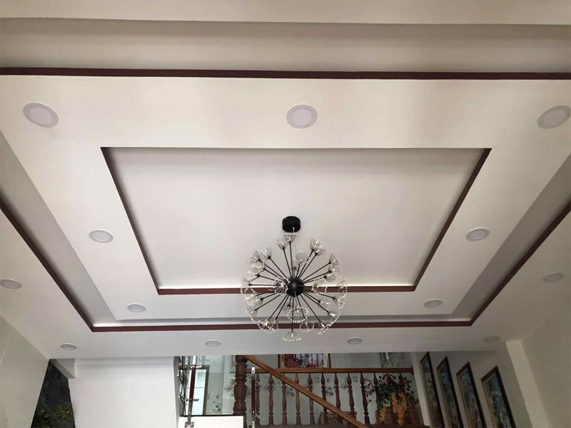 Mẫu trần thạch cao giật cấp hiện đại