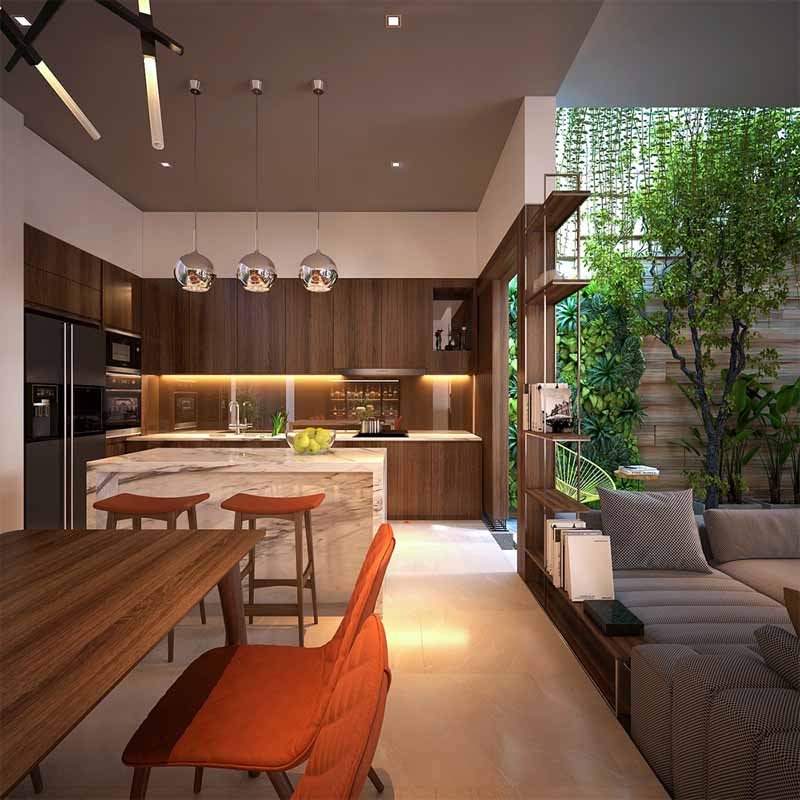 50 Mẫu thiết kế nội thất phòng bếp biệt thự Đẳng cấp 2023
