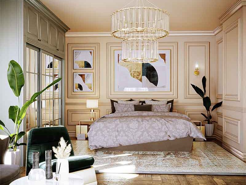 Decor phòng ngủ với tranh nghệ thuật thu hút được nhiều gia chủ
