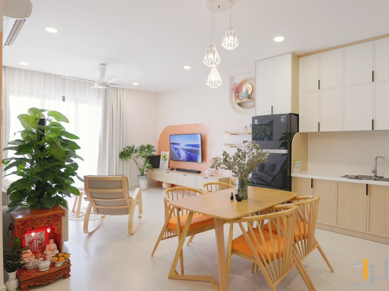 Thiết kế thi công nội thất chung cư Sora Gardens