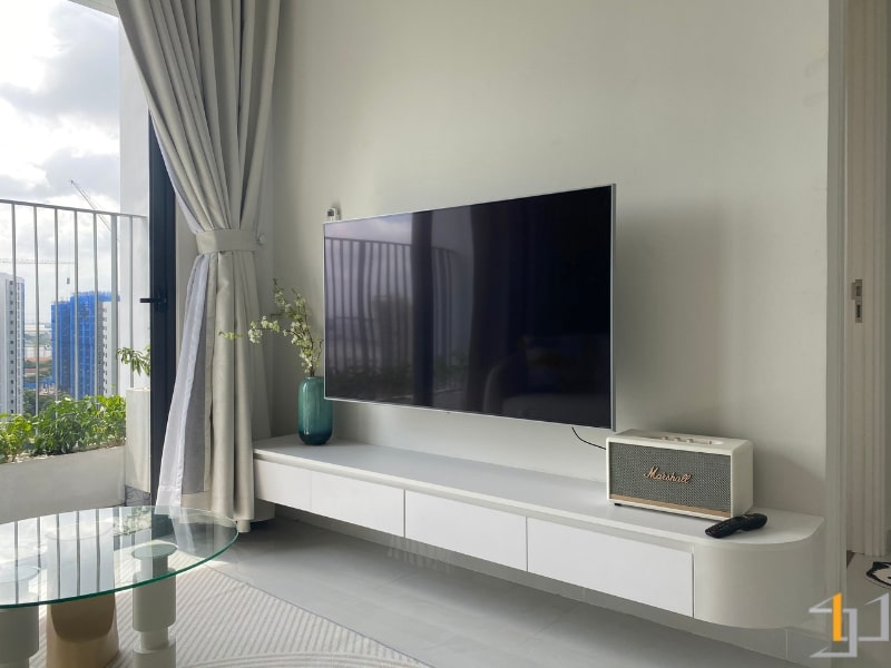 Tủ tivi treo tường giúp tiết kiệm diện tích