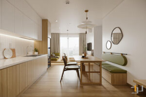 Tủ Bếp Đẹp Melamine – TB76