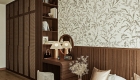 Tủ quần áo cánh đan mây cao kịch trần kết hợp kệ sách