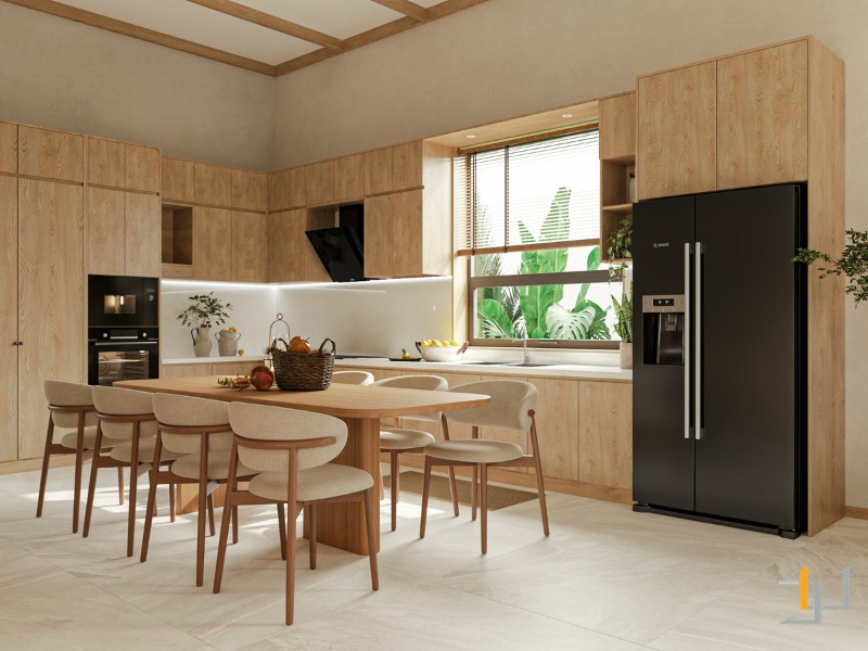 Tủ bếp Melamine - TB67 | Nội Thất S-housing