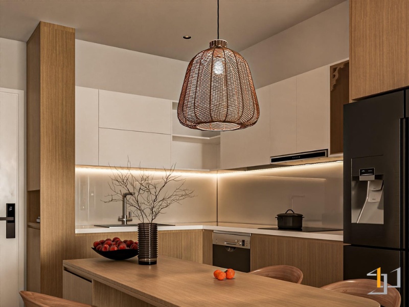 Tủ bếp Melamine - TB68 | Nội Thất S-housing