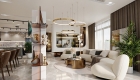 Phòng khách hiện đại trong showroom S-housing
