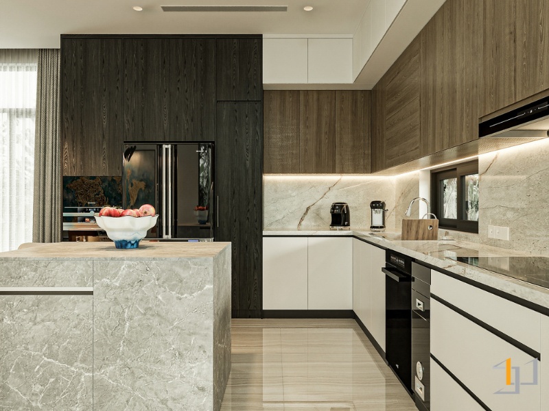 Tủ bếp Melamine - TB88 | Nội Thất S-housing