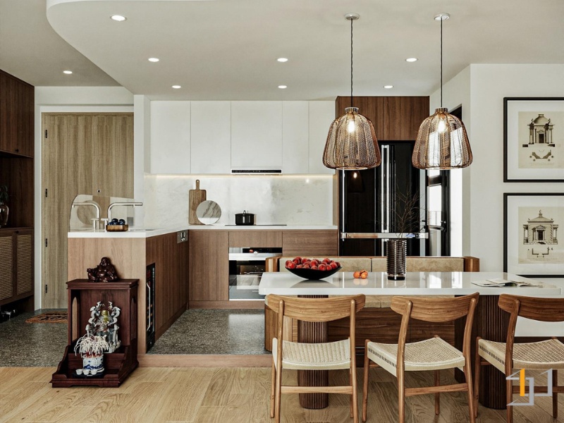 Tủ bếp Melamine - TB89 | Nội Thất S-housing