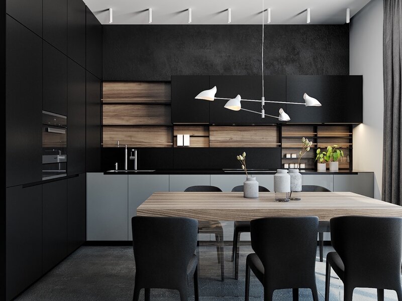 Kết hợp độc đáo Laminate  gỗ CDF tối giản
