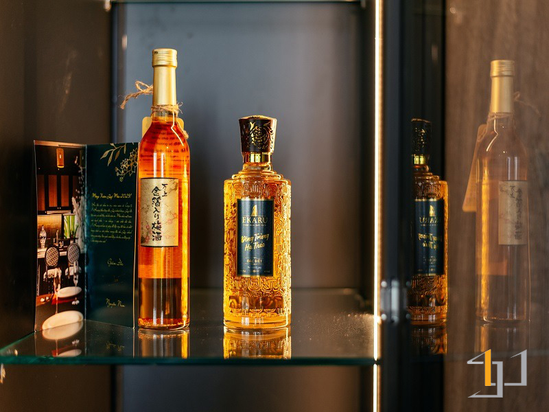 Tủ rượu được thi công tỉ mỉ đến từng chi tiết