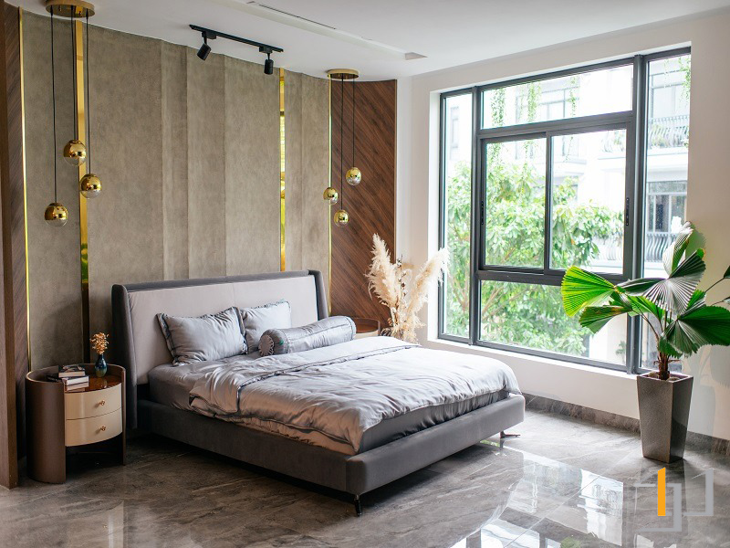 Thi công nội thất phòng ngủ biệt thự hiện đại