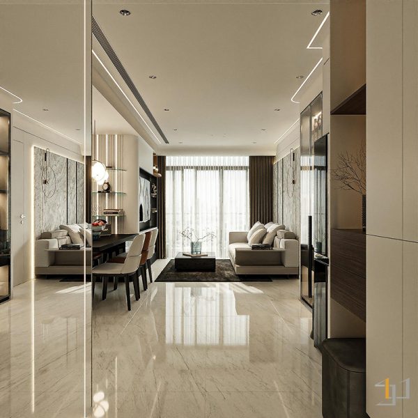 Thiết kế không gian hiện đại trong căn hộ Vinhomes Central Park