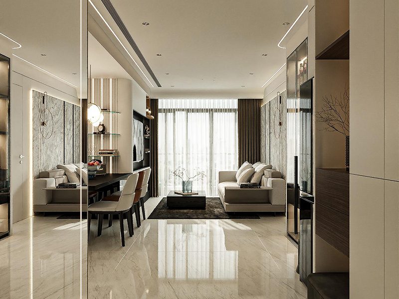 Thiết kế không gian hiện đại trong căn hộ Vinhomes Central Park