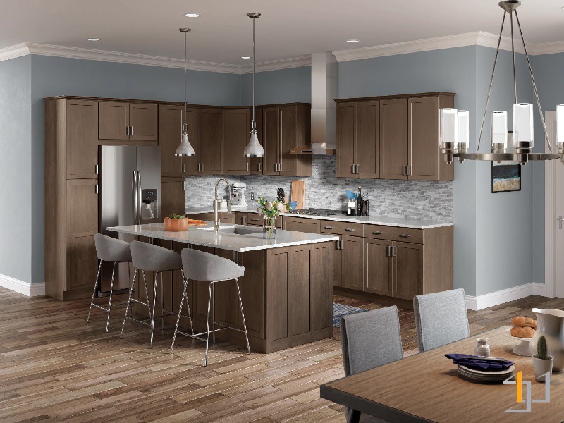 Tủ bếp gỗ cho người mệnh Kim