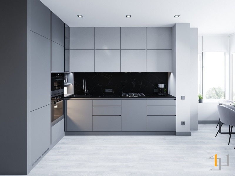 Tủ bếp hiện đại cho người mệnh Thủy