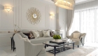 Nội thất cao cấp và sang trọng trong phòng khách Nhà phố Long An 2 Tầng Neoclassical