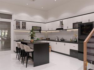 Nội thất phòng bếp của nhà phố Quận 5 2 Tầng Neo-classical