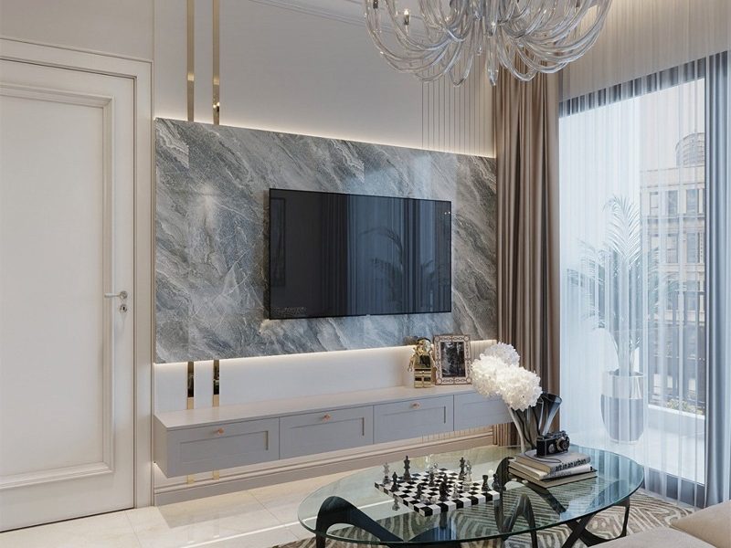 Nội thất nhà phố phong cách Tân cổ điển kiểu Mỹ