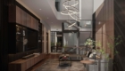 Phòng khách nhà phố 4 tầng do S-housing thiết kế thi công