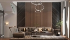 Phòng khách Hiện đại trong dự án nhà phố Modern Biên Hòa