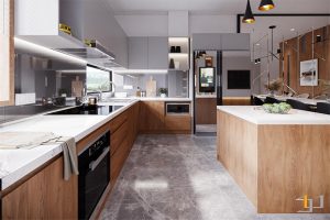 Tủ bếp Melamine TB100