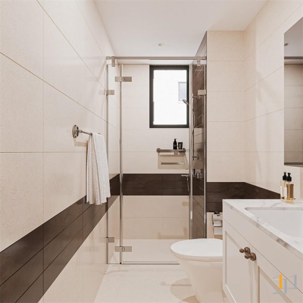 Thiết kế phòng tắm - WC của Căn hộ River Gate Residence 3PN Neoclassical