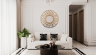 Phòng khách trong thiết kế Căn hộ River Gate Residence 3PN Neoclassical