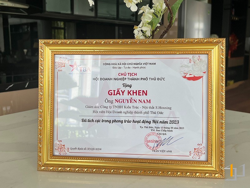 Các bằng khen của CEO NGuyễn Nam