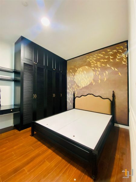 Hình ảnh phòng ngủ master thực tế trong dự án thi công nội thất căn hộ Picity High Park - Chị Nhân