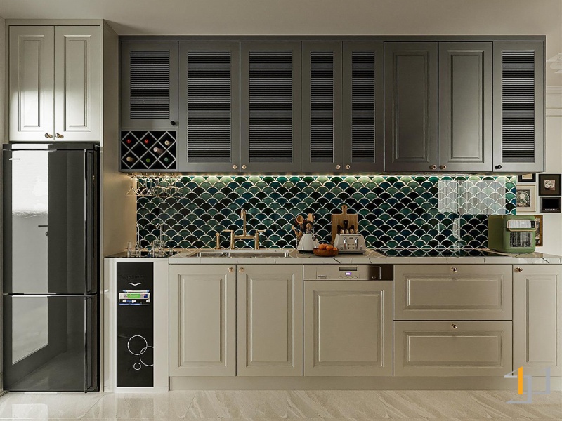 Tủ bếp sơn 2K - TB103 | Nội Thất S-housing