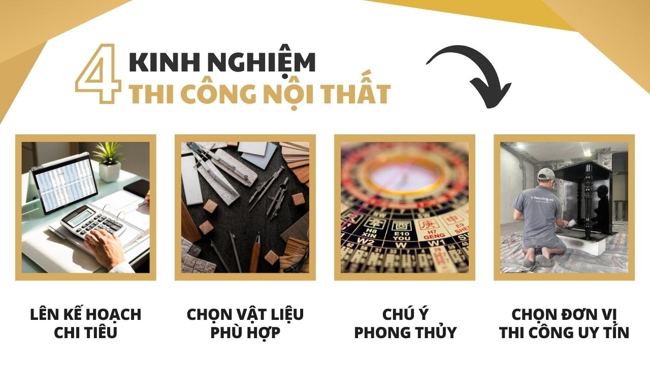 Kinh nghiệm thi công nội thất tối ưu thời gian và chi phí 