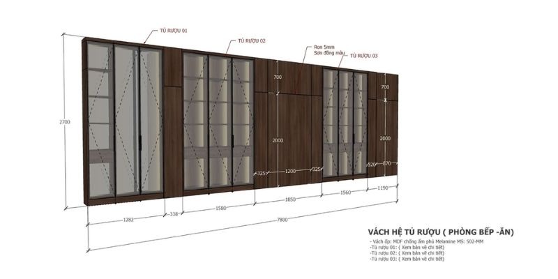 Một trang của bản vẽ khai triển một dự án của S-housing