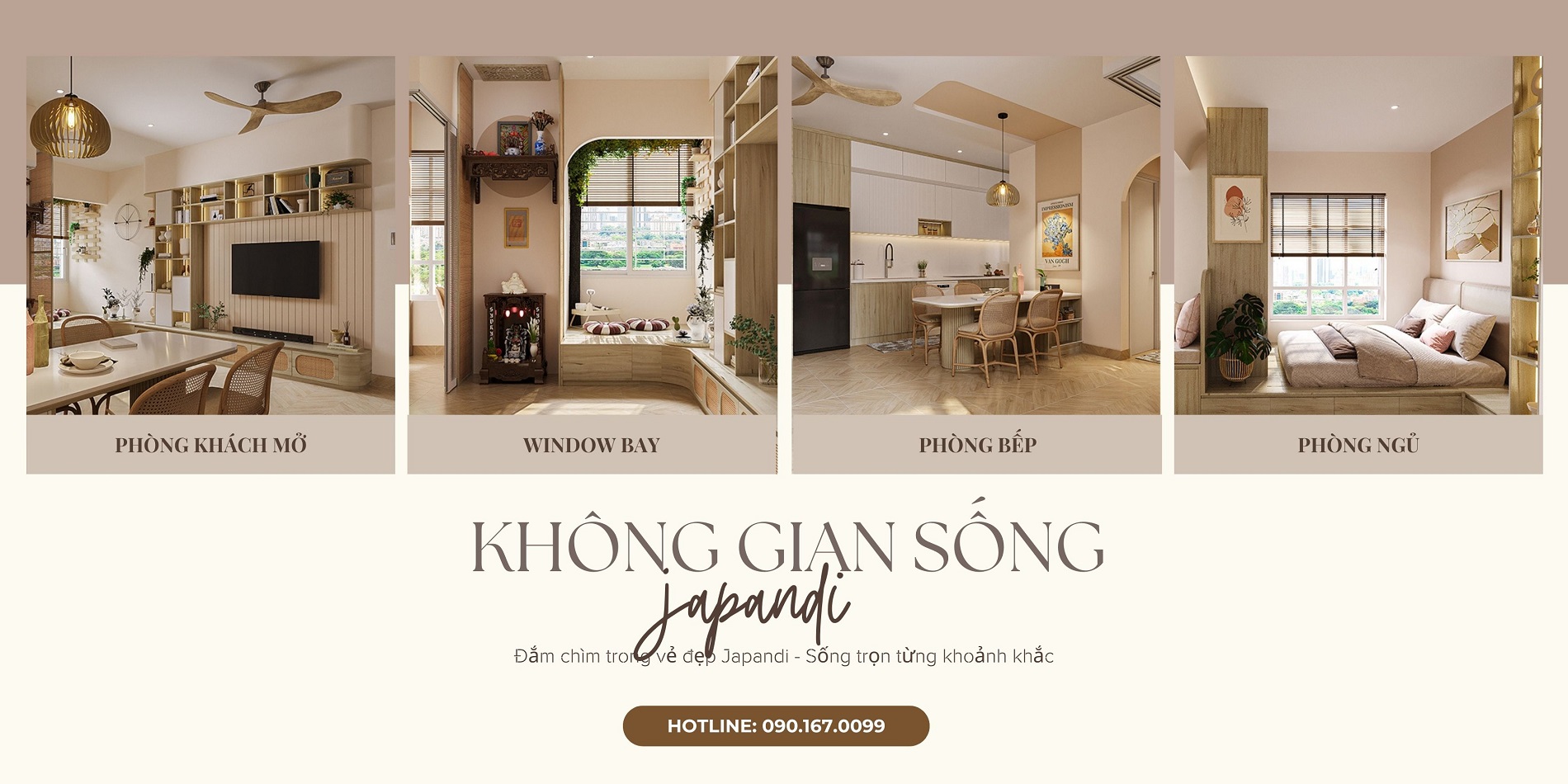 Phong cách nội thất Japandi banner