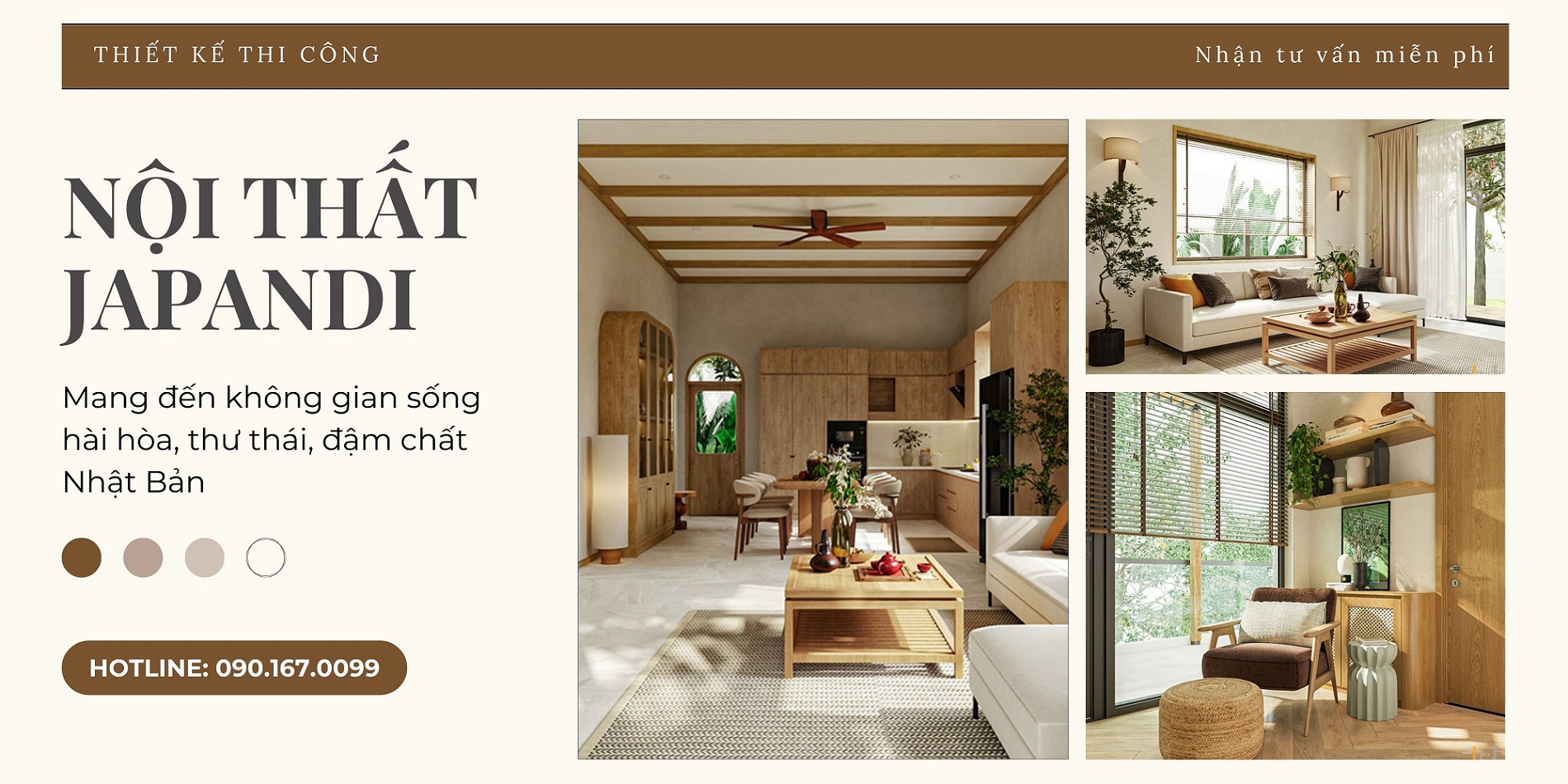 Phong cách nội thất Japandi banner