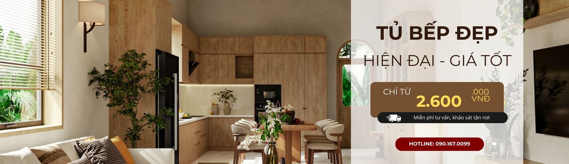 Banner tủ bếp đẹp