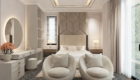 Tổng thể nội thất phòng ngủ master biệt thự Riverside Villa Phú Quốc Modern