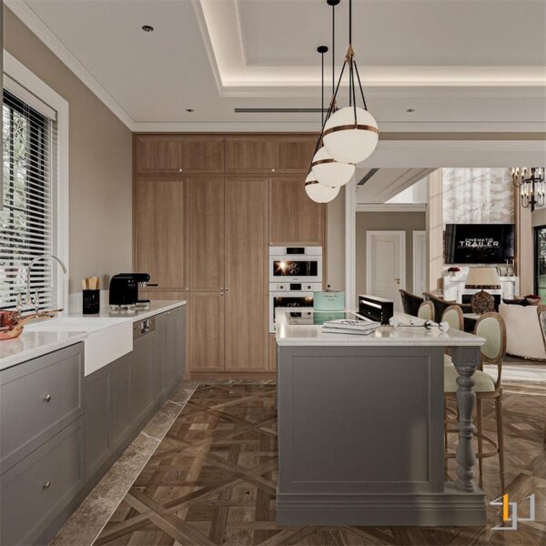 Nội thất phòng bếp biệt thự Swanbay Đồng Nai Modern Classic