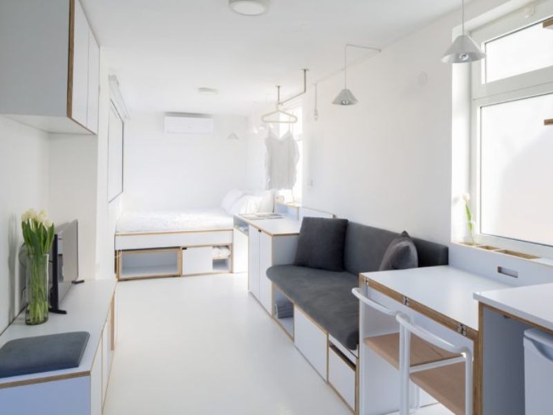 thiết kế căn hộ 16m2