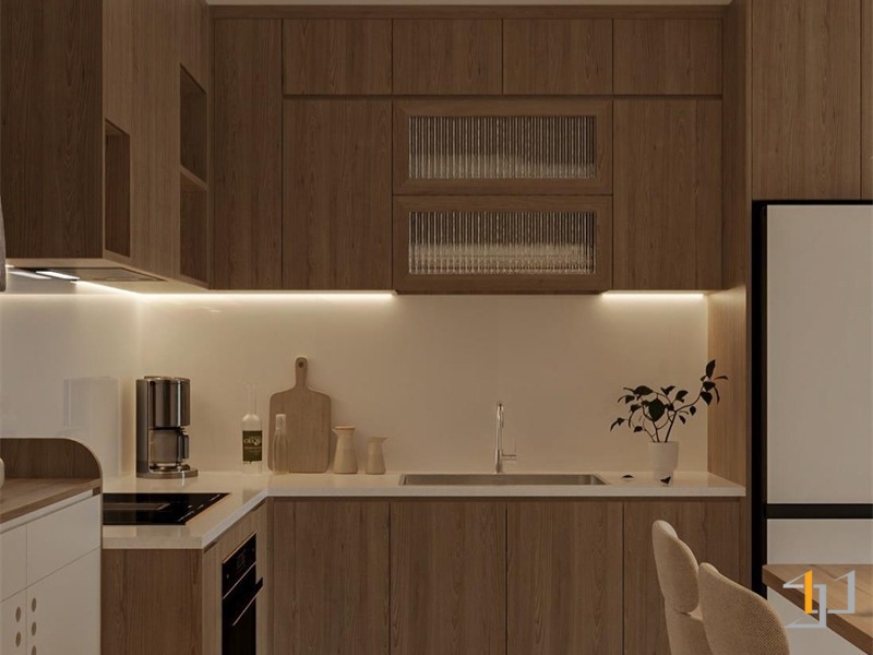 Tủ bếp Melamine - TB104 | Nội Thất S-housing