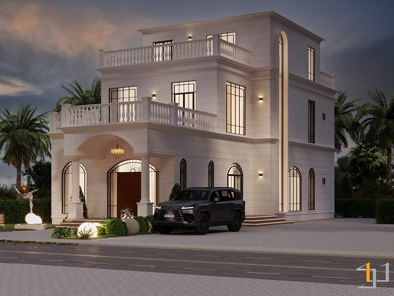 Kiến trúc sang trọng của biệt thự Đắk Nông 3 Tầng Neo Classical