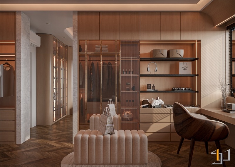 Không gian phòng thay đồ hệt như một store outlet