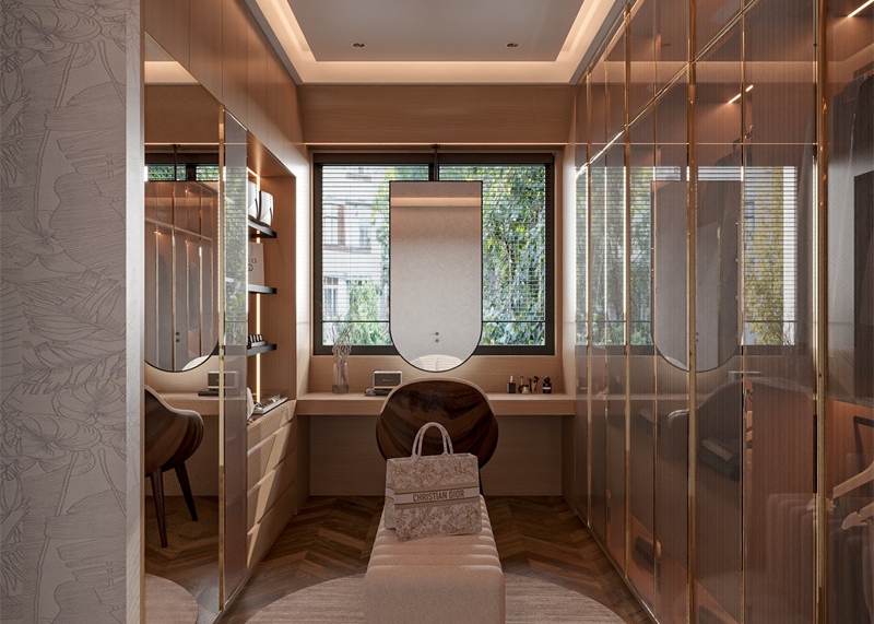 Không gian phòng thử đồ sang trọng với view cực đắt giá